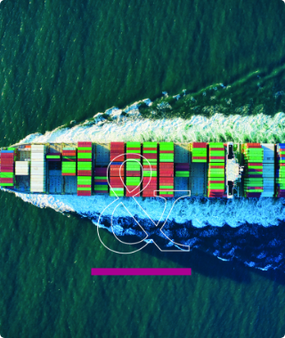 Ship with waves
